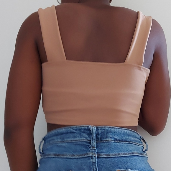Tan Crop Top - Picture 2 of 5